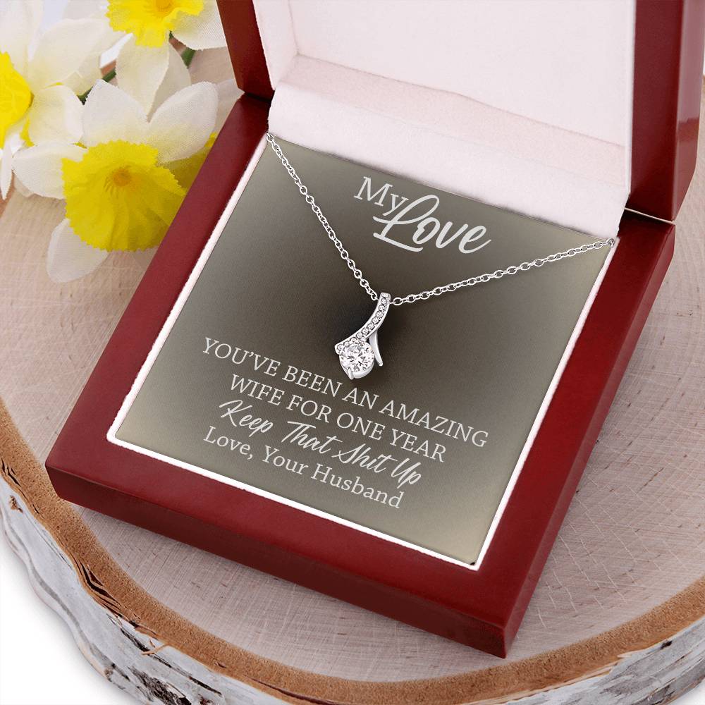 Amazing Wife - 1St Anniversary Gift For Wife 2 Alluring Beauty Necklace