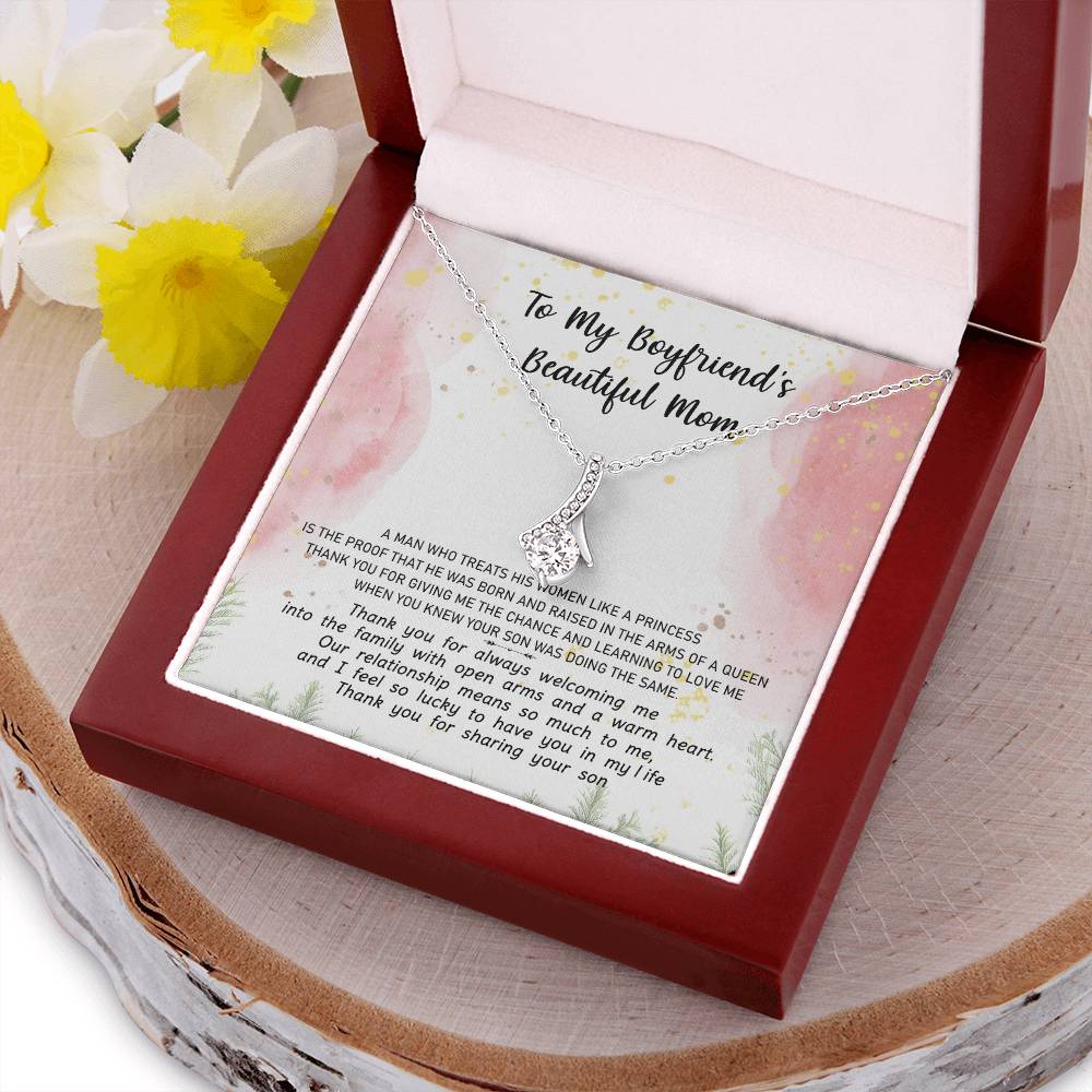 Gift For Boyfriend's Mom - The Arms Of A Queen 2 - Alluring Alluring Beauty Necklace