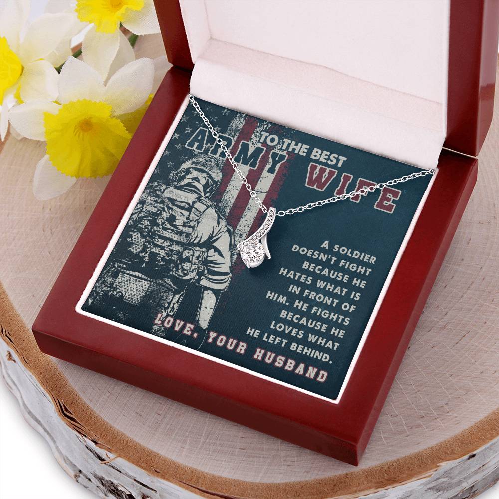 Best Army Wife Alluring Gift Necklace Alluring Beauty Necklace