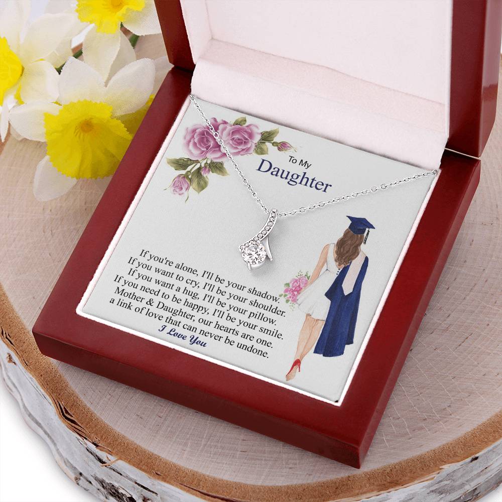 Mother & Daughter Our Hearts Are One College High School Elementary School Senior Graduation Compass Graduation Gifts For Her Alluring Beauty Necklace