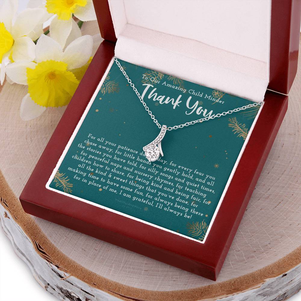 Thank You Gift For Child Minder Child Minder Appreciation Gift Child Minder Leaving Gift Childminder Christmas Gift Child Minder Necklace Alluring Beauty Necklace
