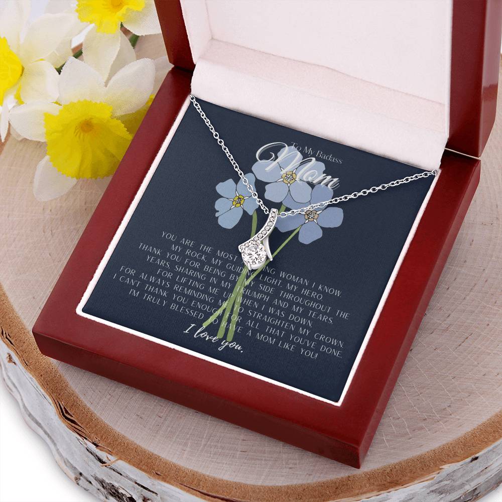 To My Badass Mom Necklace Badass Mom Gift Mother’S Day Gift Birthday Gift Gift From Daughter Gift From Son Birthday Gift For Mom Alluring Beauty Necklace