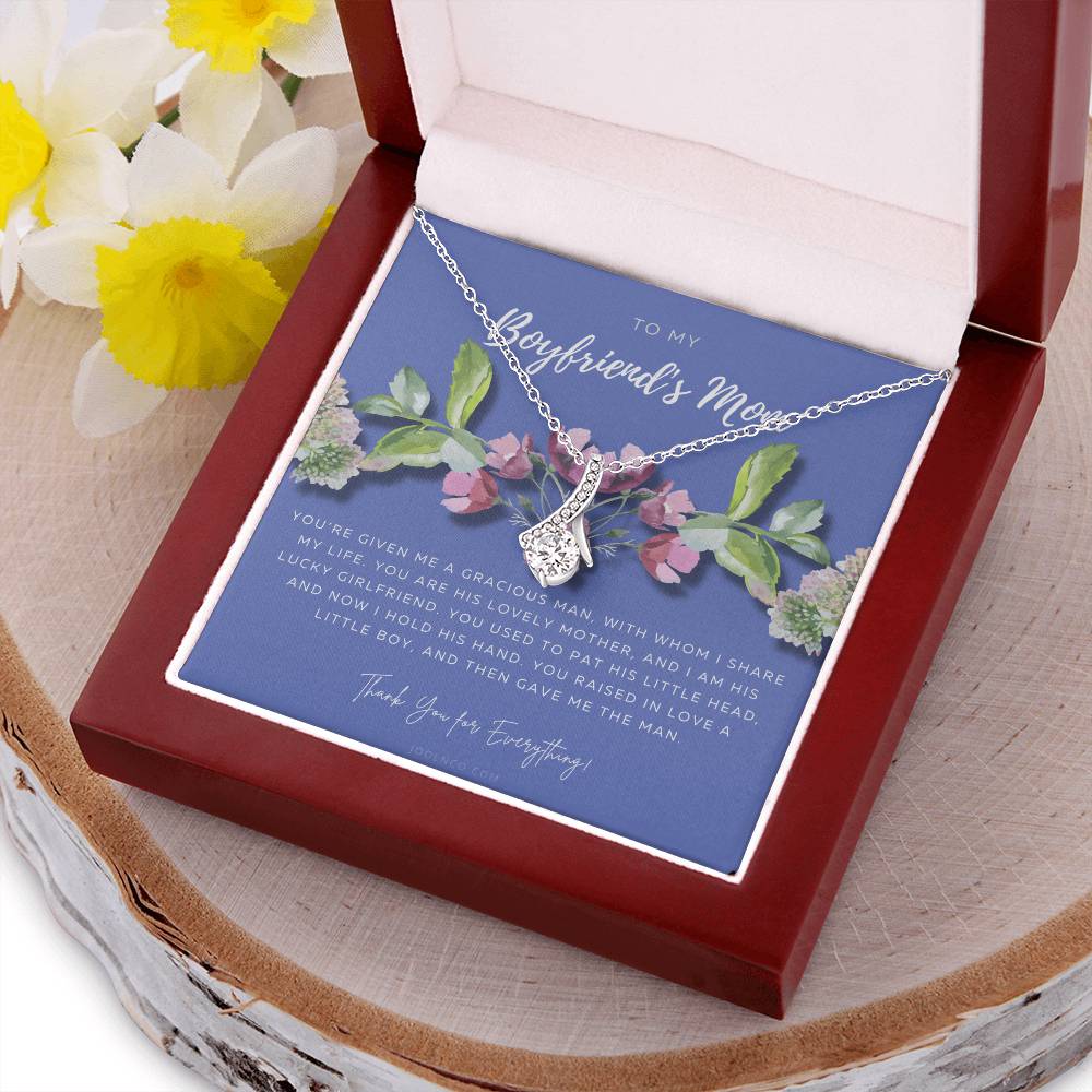 To My Boyfriend’S Mom Necklace Boyfriend’S Mom Gift Mother’S Day Gift Gift From Girlfriend Mother’S Day Gift Birthday Gift Alluring Beauty Necklace