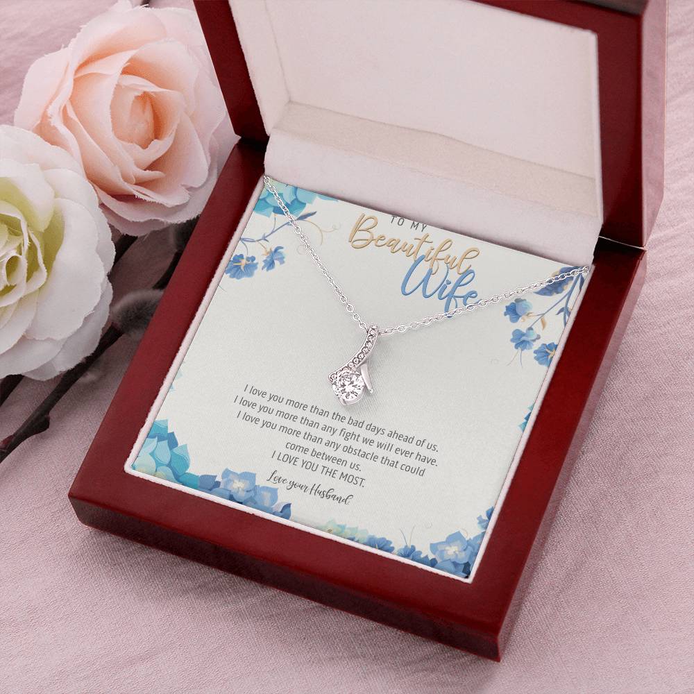 To My Beautiful Wife - Take My Heart Necklace - Necklace Gift For Fiancée Romantic Alluring Beauty Necklace