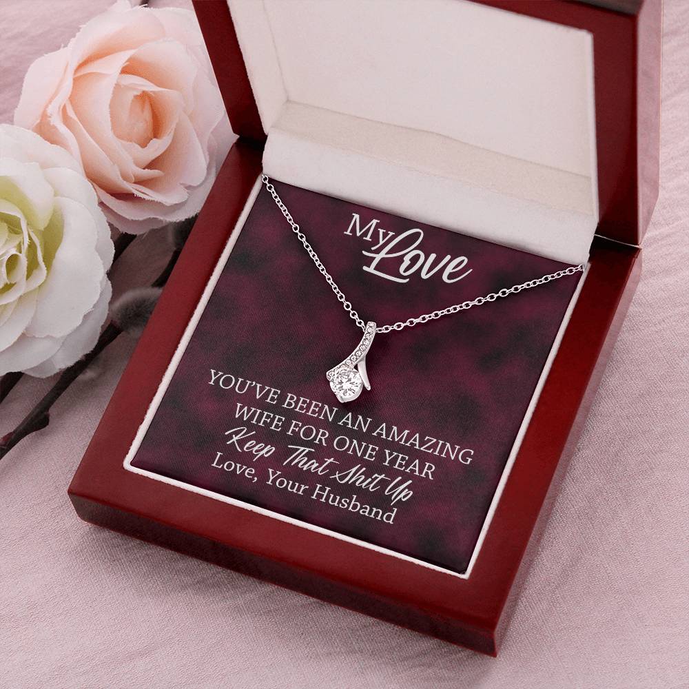 Amazing Wife - 1St Anniversary Gift For Wife 3 Alluring Beauty Necklace