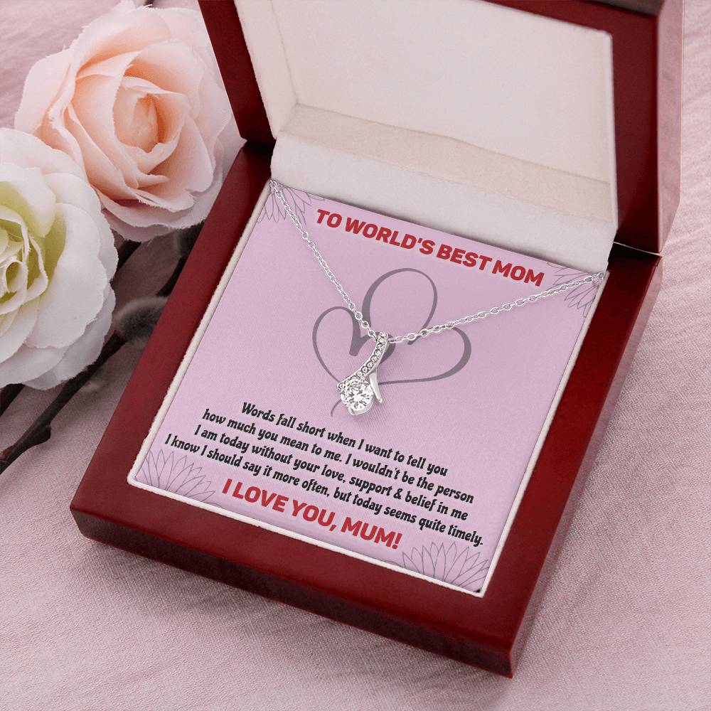 The World Best Mom - Alluring Beauty Necklace Alluring Beauty Necklace