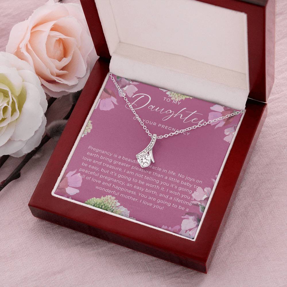 Pregnancy Gift For Daughter Expecting Mom Gift Pregnant Daughter Gift From Mom New Mom Baby Shower Gift Mom To Be Gift Congratulations Alluring Beauty Necklace