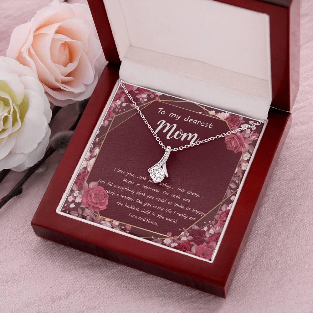 Alluring Beauty Necklace - To My Dearest Mom Happy Mother's Day Gifts Alluring Beauty Necklace
