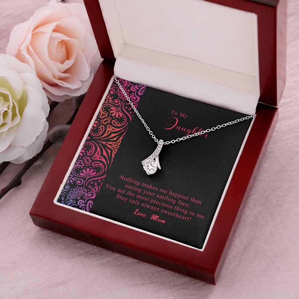 Mom To Daughter Alluring Beauty Necklace Gift - Daughter Birthday Gift Daughter Jewelry Daughter Necklace Mom To Daughter Alluring Beauty Necklace