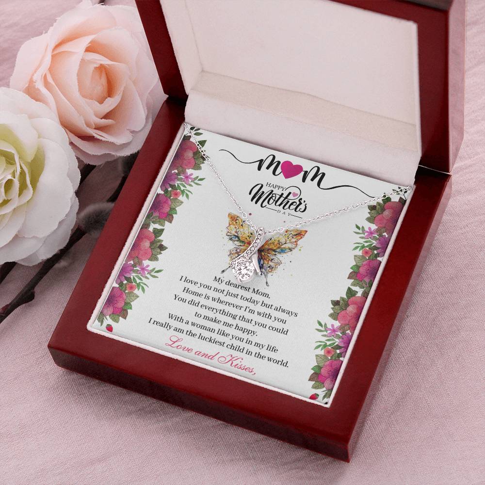 Alluring Beauty Necklace - To My Dearest Mom Mother's Day Gifts Alluring Beauty Necklace