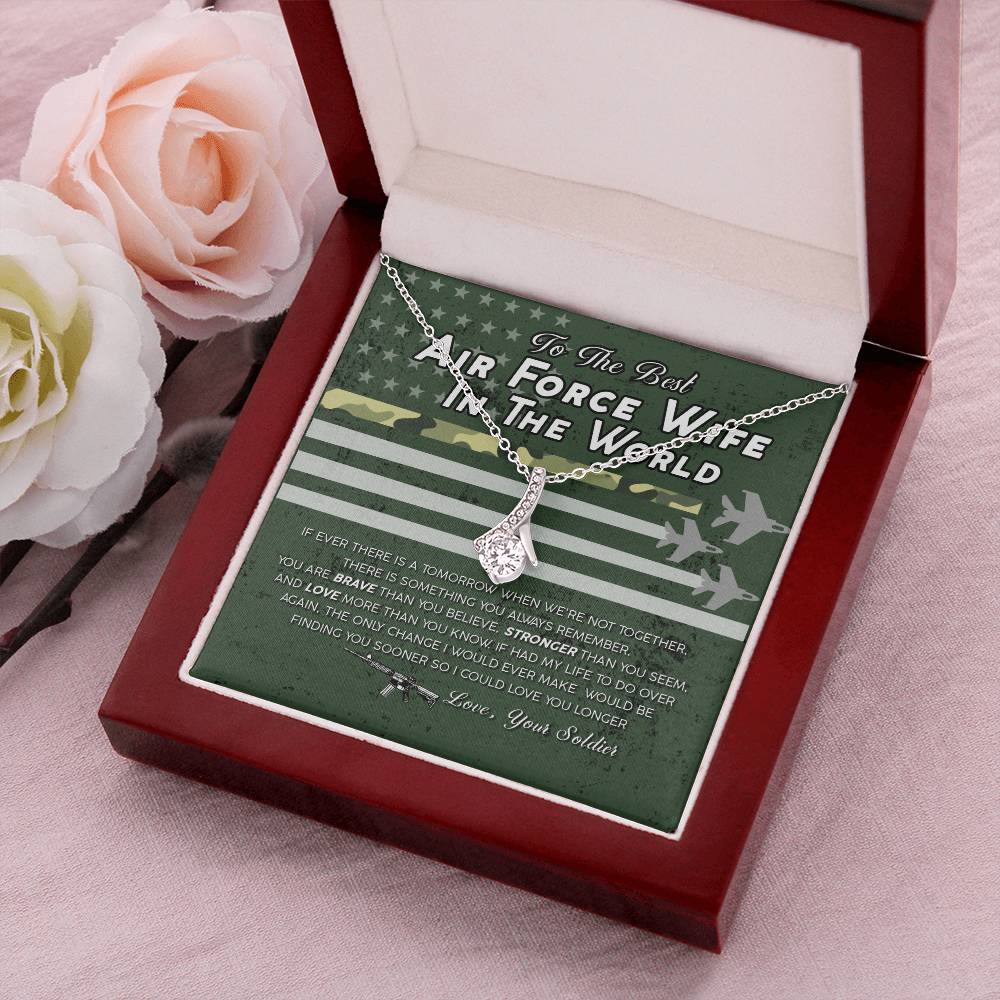 Air Force Wife Gift Air Force Wife Necklace From Husband Gift Military Wife Alluring Beauty Necklace
