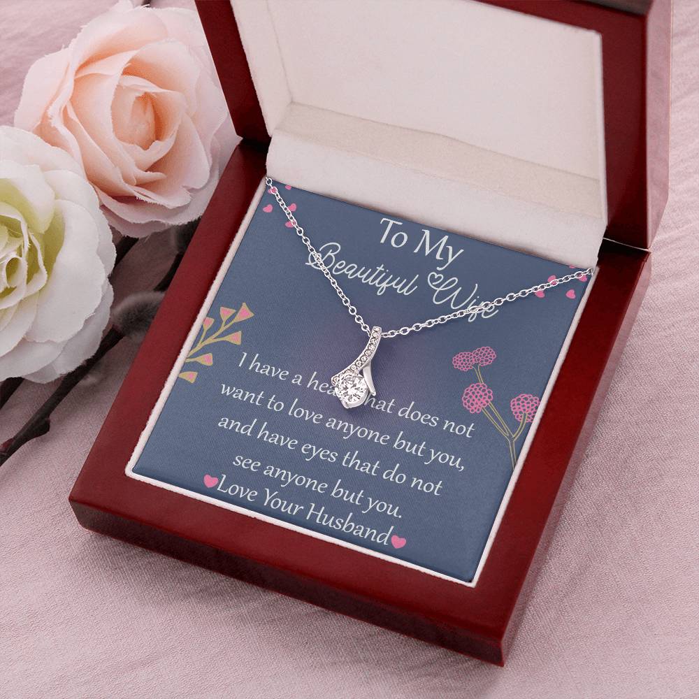 Best Valentines Necklace Gift For Wife Alluring Beauty Necklace