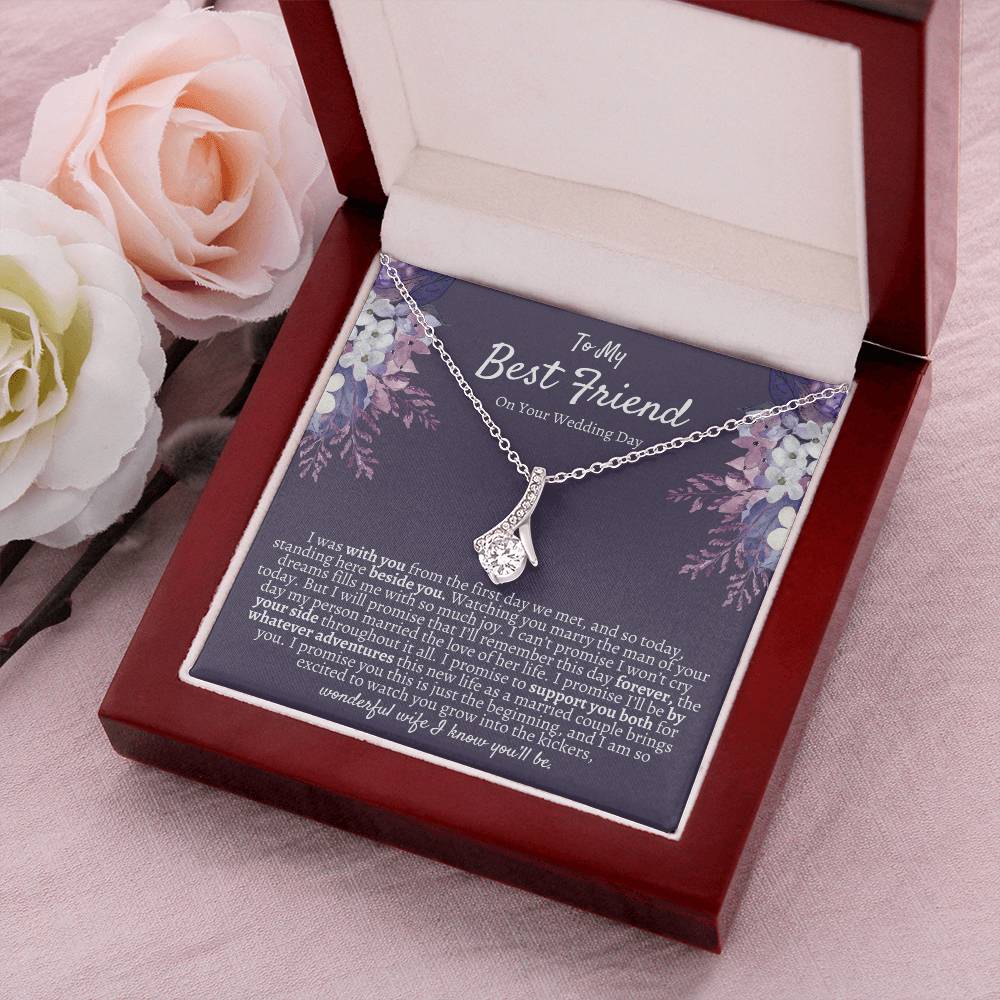 Best Friend Wedding Gift Necklace Gift For Bride Bride Gift From Maid Of Honor Best Friend Gift On Her Wedding Day Bestie Wedding Alluring Beauty Necklace