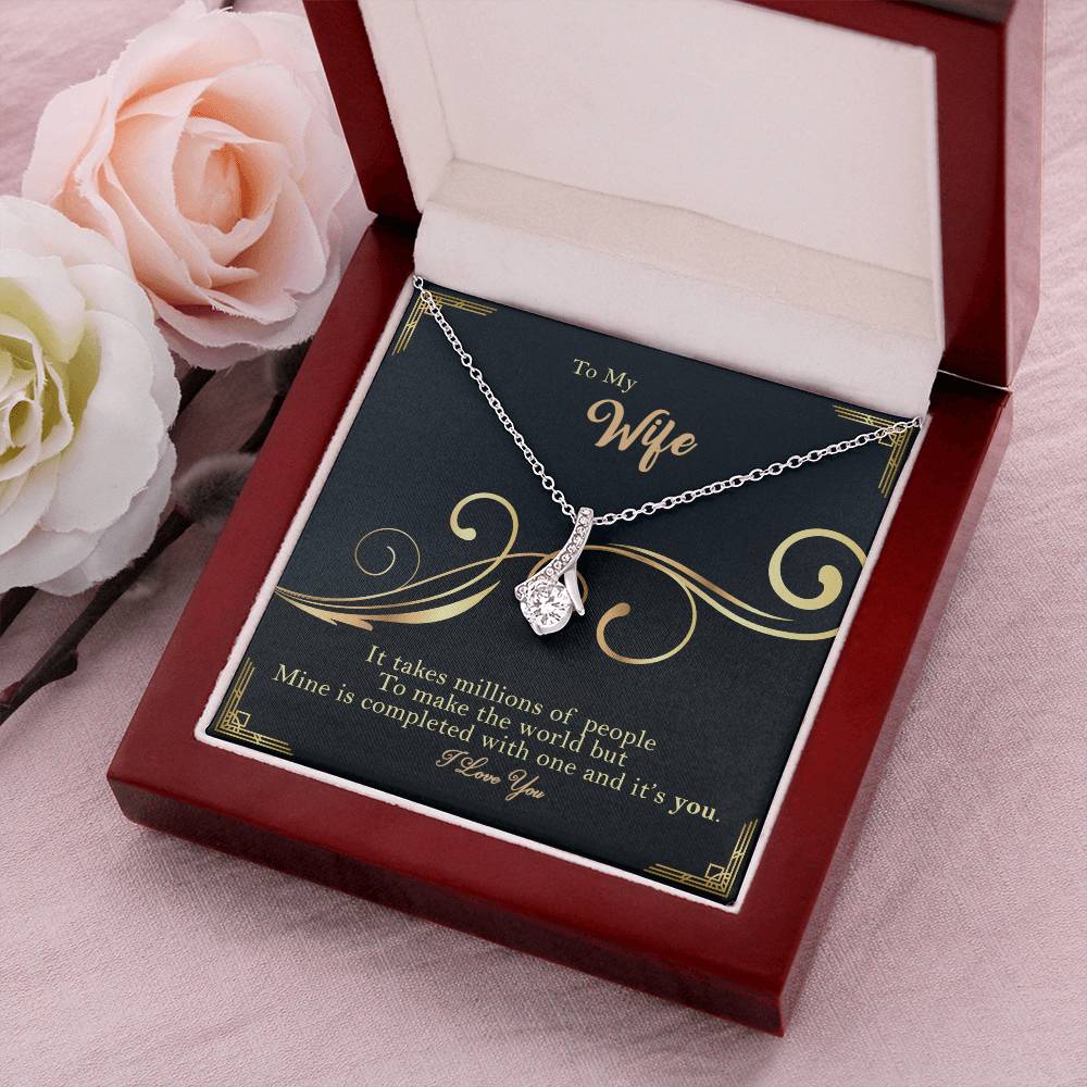 To My Wife - It's You - Necklace Alluring Beauty Necklace