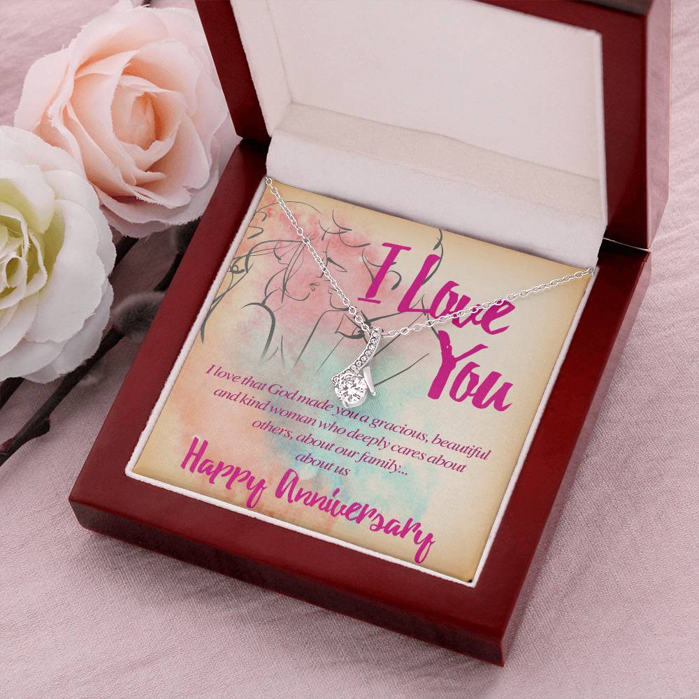 Beautiful And Kind Happy Anniversary Alluring Beauty Necklace