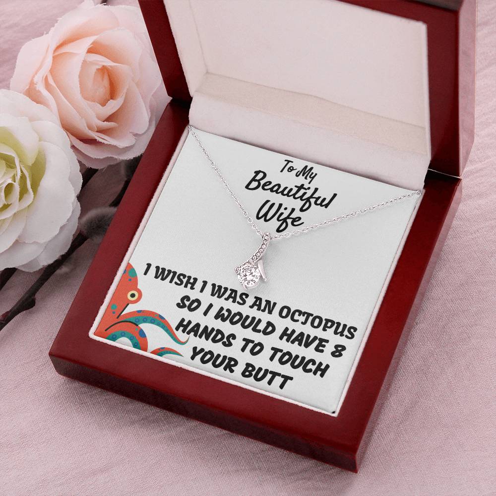 To My Beautiful Wife - Stunning Necklace Alluring Beauty Necklace