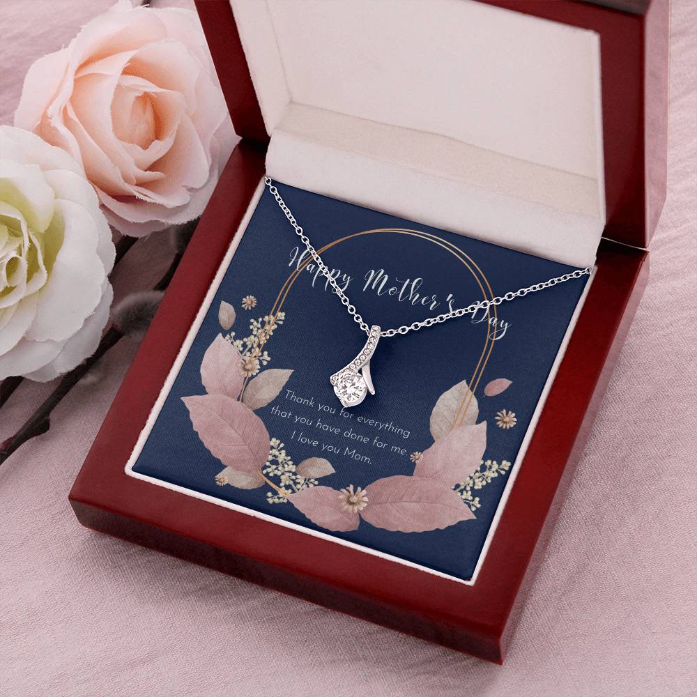 To My Badass Mom Necklace Badass Mom Gift Mother’S Day Gift Birthday Gift Gift From Daughter Gift From Son Birthday Gift For Mom - Alluring Beauty Necklace