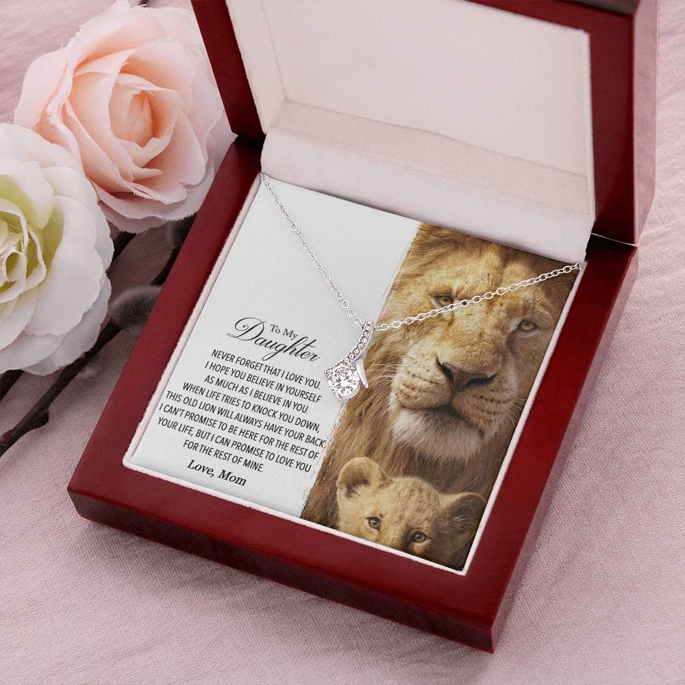 To My Daughter - This Old Lion Will Always Have Your Back 1 Alluring Beauty Necklace