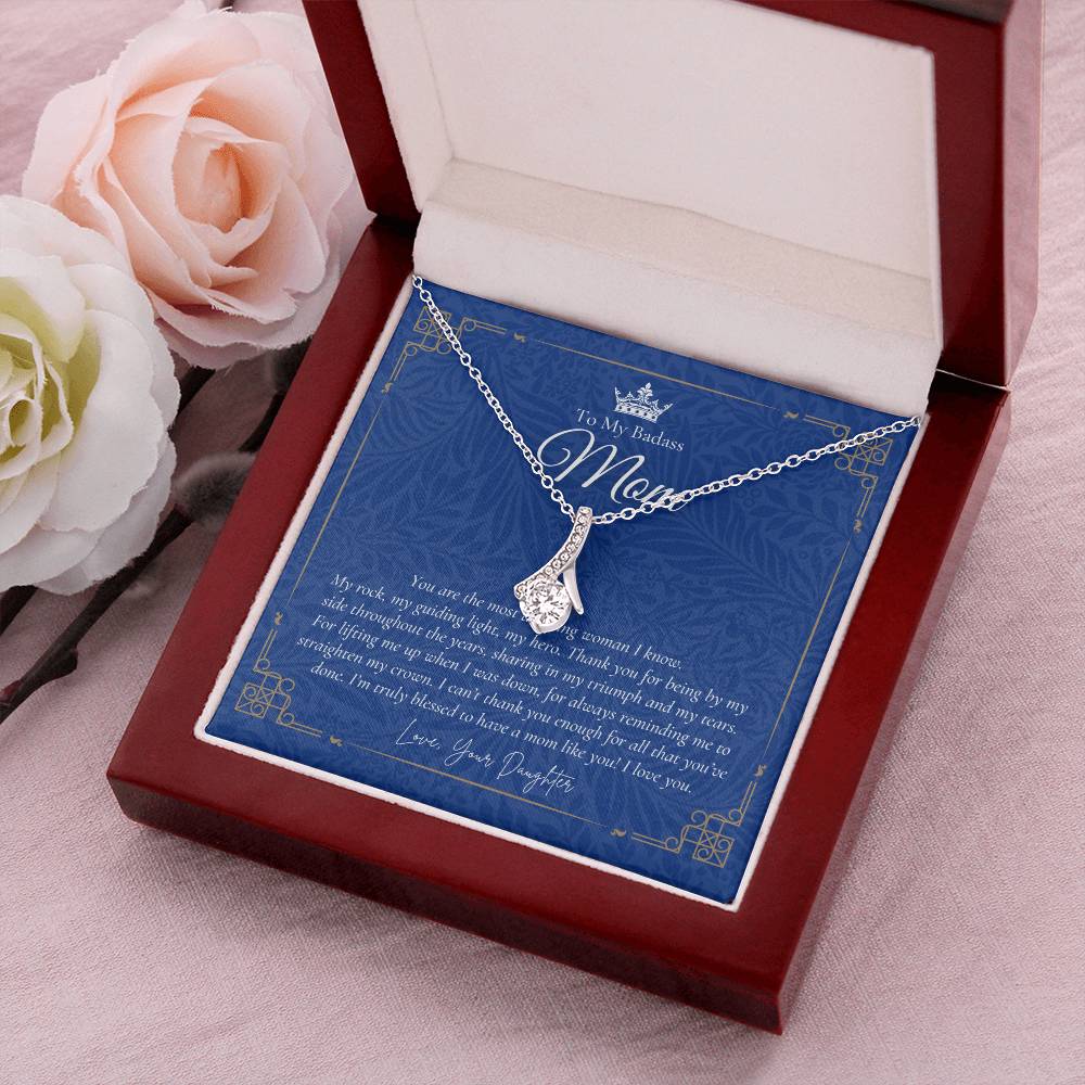 To My Badass Mom Necklace Badass Mom Gift Mother’S Day Gift Birthday Gift Gift From Daughter On Wedding Day 12 Alluring Beauty Necklace
