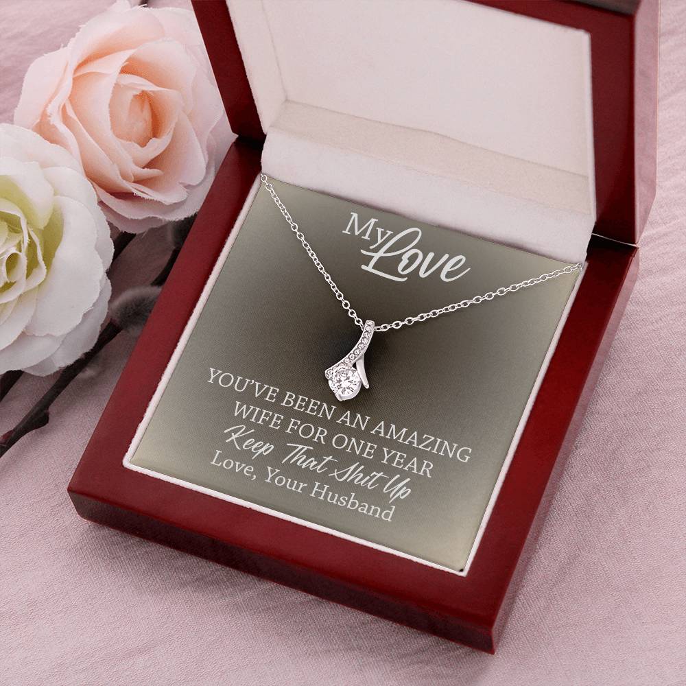Amazing Wife - 1St Anniversary Gift For Wife 2 Alluring Beauty Necklace