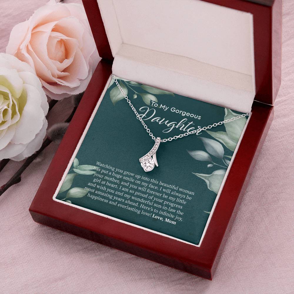 Bride Gift From Mom To Daughter On Wedding Day Gift For Daughter On Wedding Day From Mother Wedding Necklace Alluring Beauty Necklace