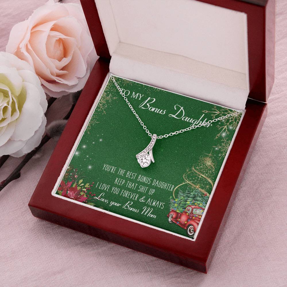 Best Bonus Daughter Gift For Bonus Daughter Birthday Gift Christmas Gift Alluring Beauty Necklace