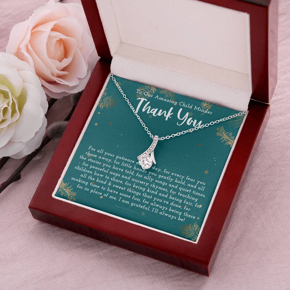 Thank You Gift For Child Minder Child Minder Appreciation Gift Child Minder Leaving Gift Childminder Christmas Gift Child Minder Necklace Alluring Beauty Necklace
