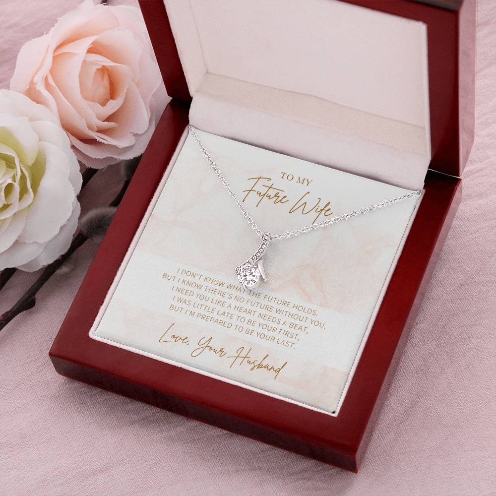 Ribbon Necklace Gift For Future Wife Gift For Her Alluring Beauty Necklace