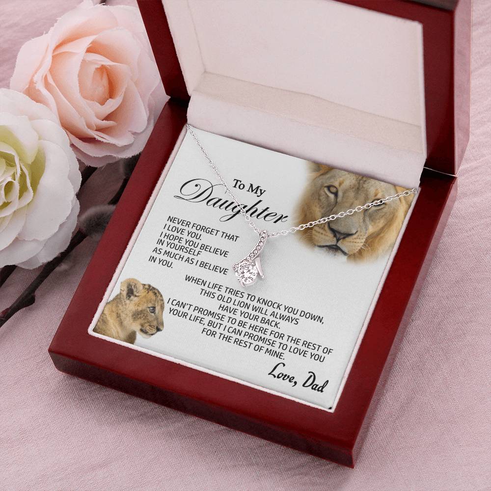 Best Gift For Daughter From Dad Alluring Beauty Shineon Necklace With Pod Message Card Alluring Beauty Necklace