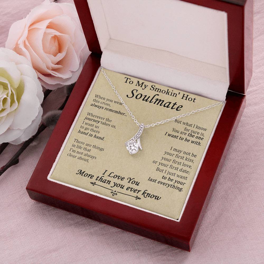 Gift For Your Soulmate - The One I Want To Be With - Love Knot Alluring Beauty Necklace