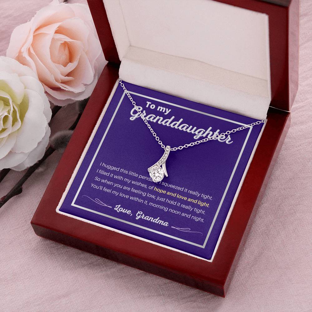 Granddaughter - Hope Love Light - Necklace Alluring Beauty Necklace