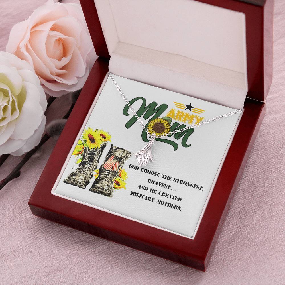 Army Mom Gift - Strongest - The Alluring Beauty Necklace Alluring Beauty Necklace