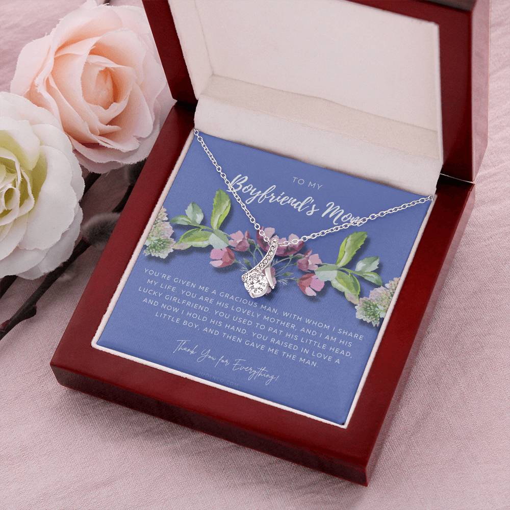 To My Boyfriend’S Mom Necklace Boyfriend’S Mom Gift Mother’S Day Gift Gift From Girlfriend Mother’S Day Gift Birthday Gift Alluring Beauty Necklace