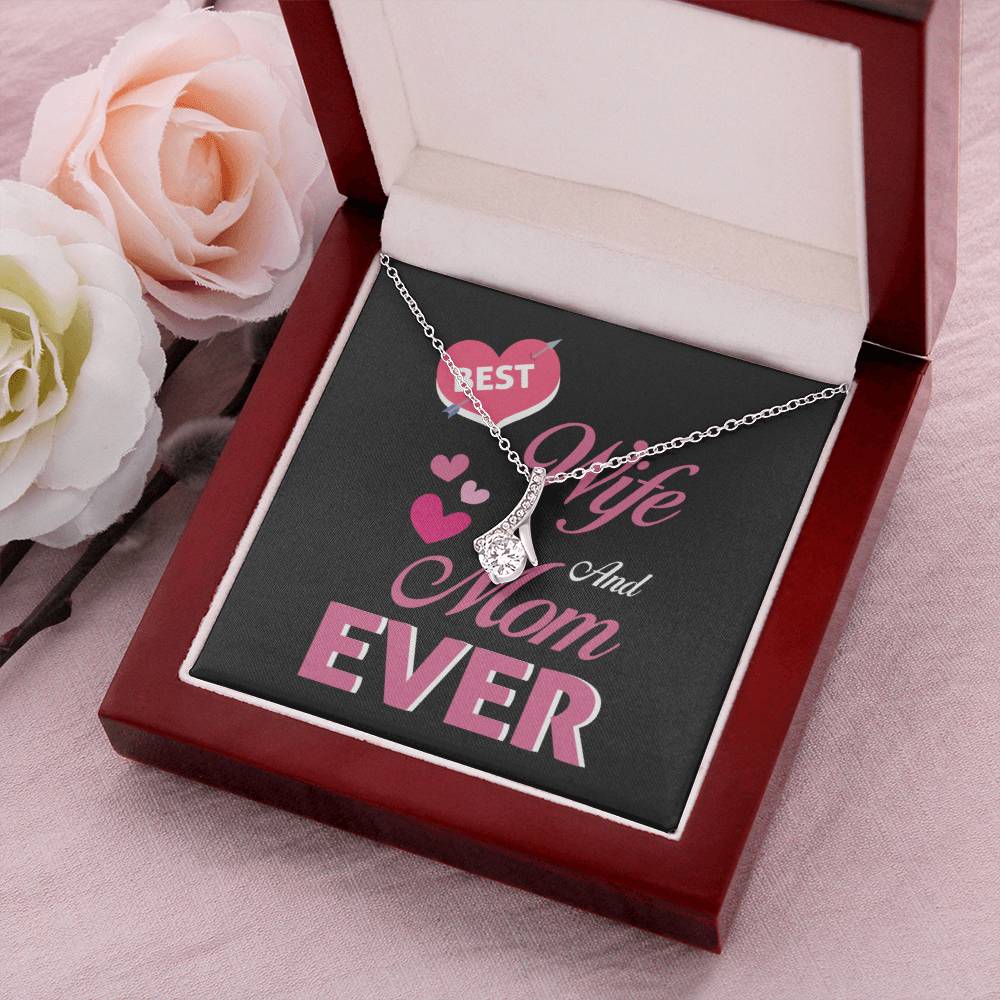 Best Wife And Mom Ever 1 Alluring Beauty Necklace