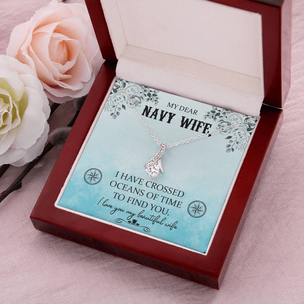 Beautiful Sparkly Pendant Navy Wife Alluring Beauty Necklace