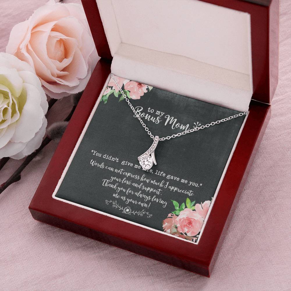 Bonus Mom Necklace Stepmom Gift Alluring Beauty Necklace