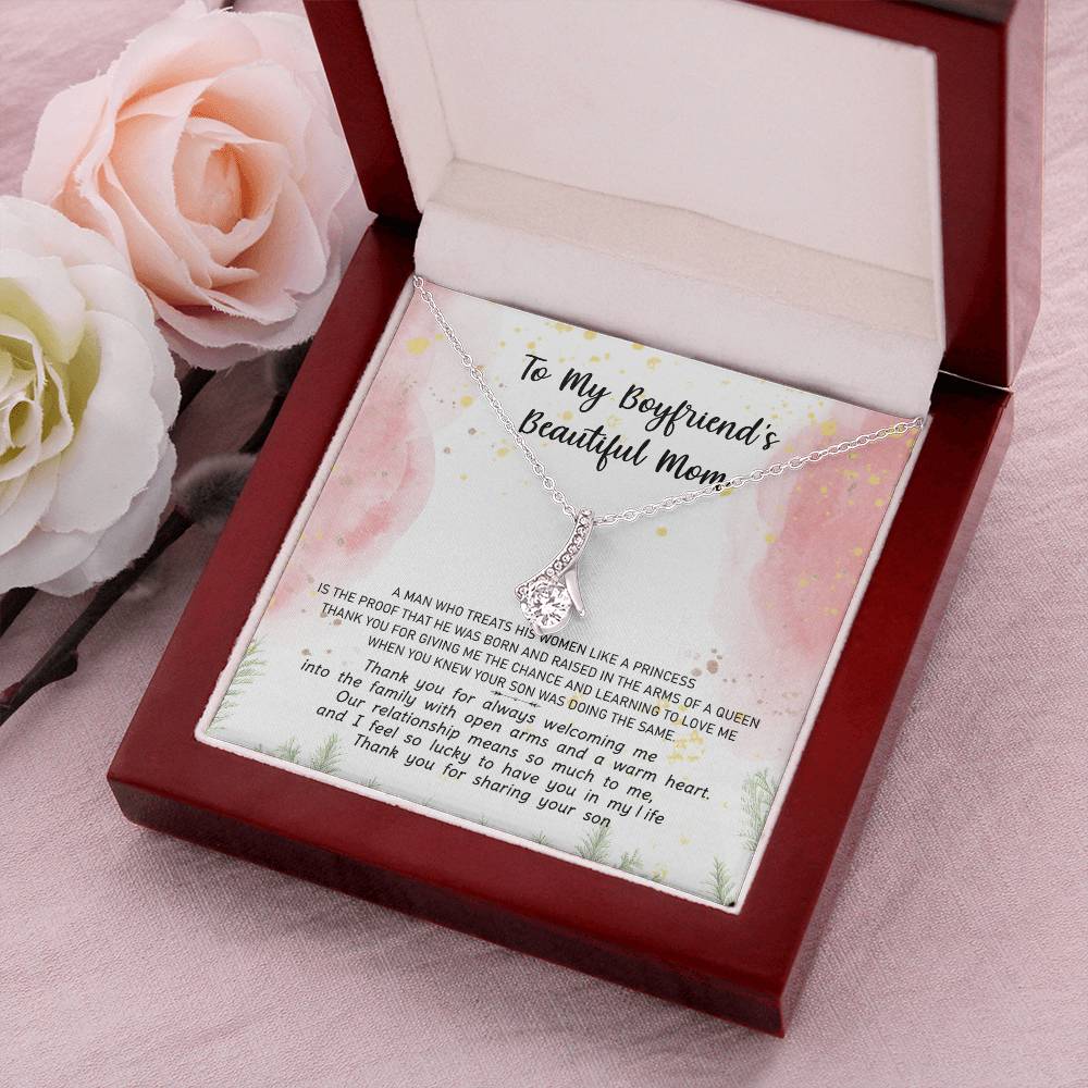 Gift For Boyfriend's Mom - The Arms Of A Queen 2 - Alluring Alluring Beauty Necklace
