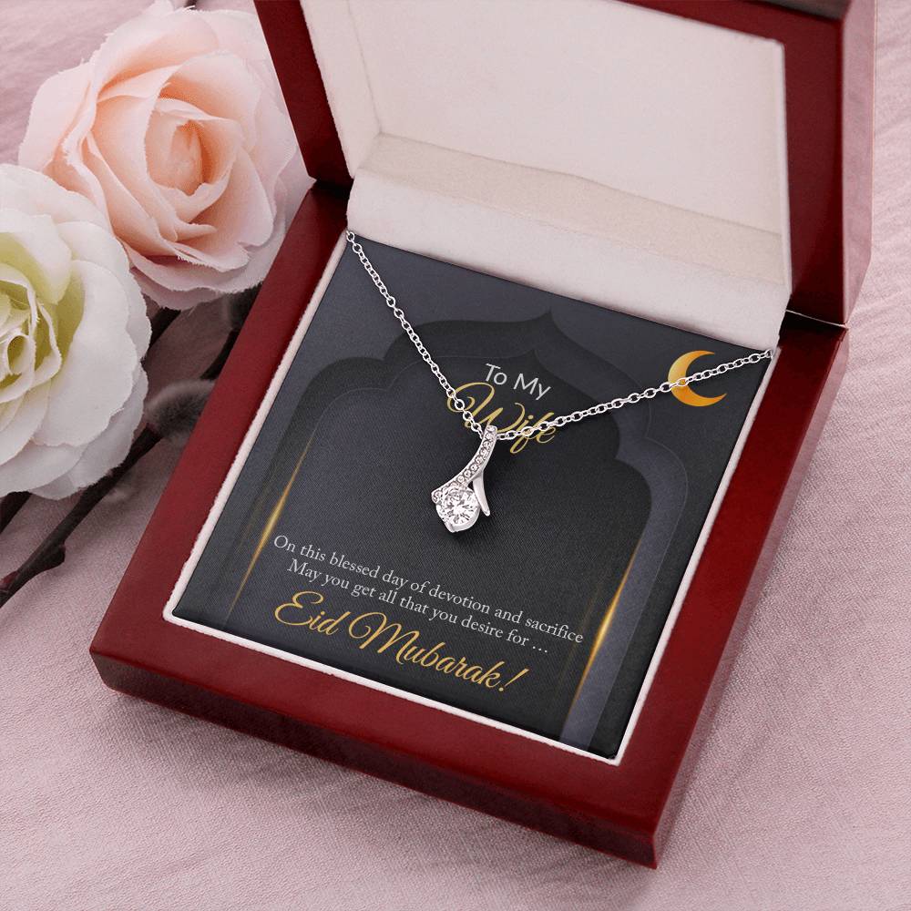 Beautiful Eid Gift For Wife Alluring Beauty Necklace