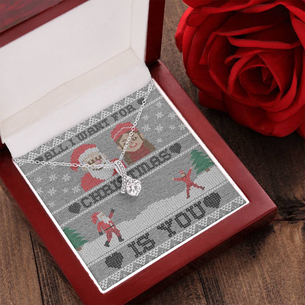 All I Want For Christmas Is You Necklace Pendant Alluring Beauty Necklace