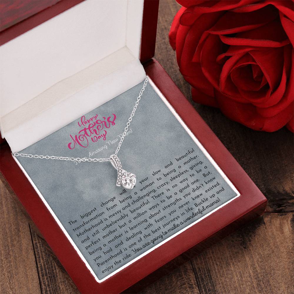 To My Amazing Mother Love Your Son Dragonfly Necklace Gift For Mom Mom's Birthday Mother's Day Christmas Gift Alluring Beauty Necklace