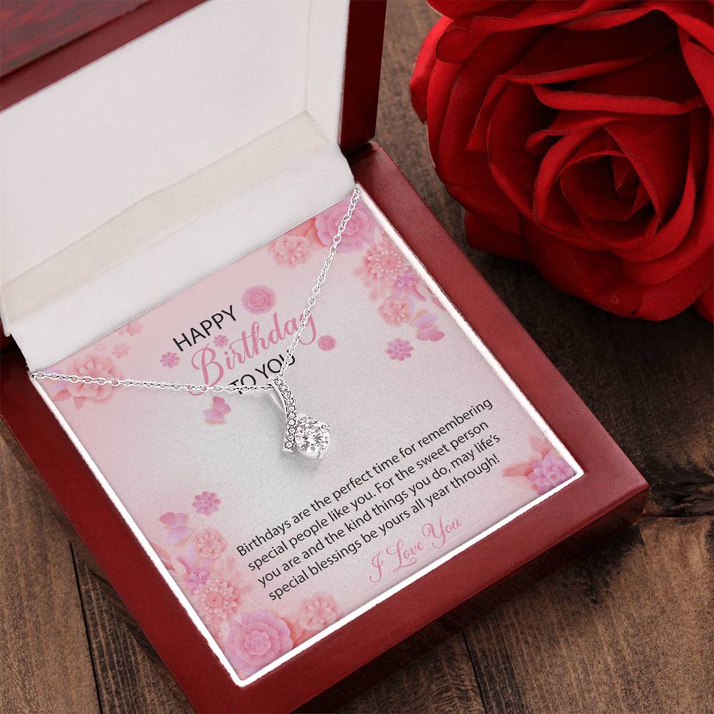 Beautiful Birthday Pendant Alluring Beauty Necklace