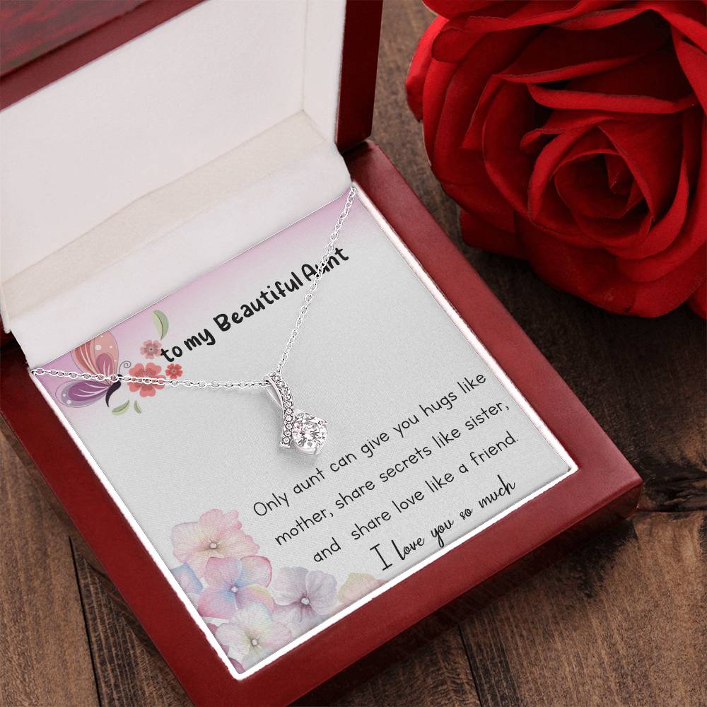 Alluring Beauty Necklace For Auntie Aunt Gift Aunt Charm Aunt Jewelry Alluring Beauty Necklace