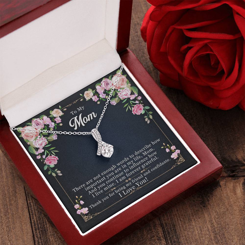 Best Gift For Mom Alluring Beauty Necklace With Pod Message Card 1 Alluring Beauty Necklace