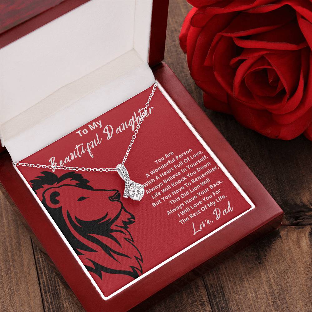 To My Beautiful Daughter You Are A Wonderful Person With A Heart Full Of Love 1 Alluring Beauty Necklace