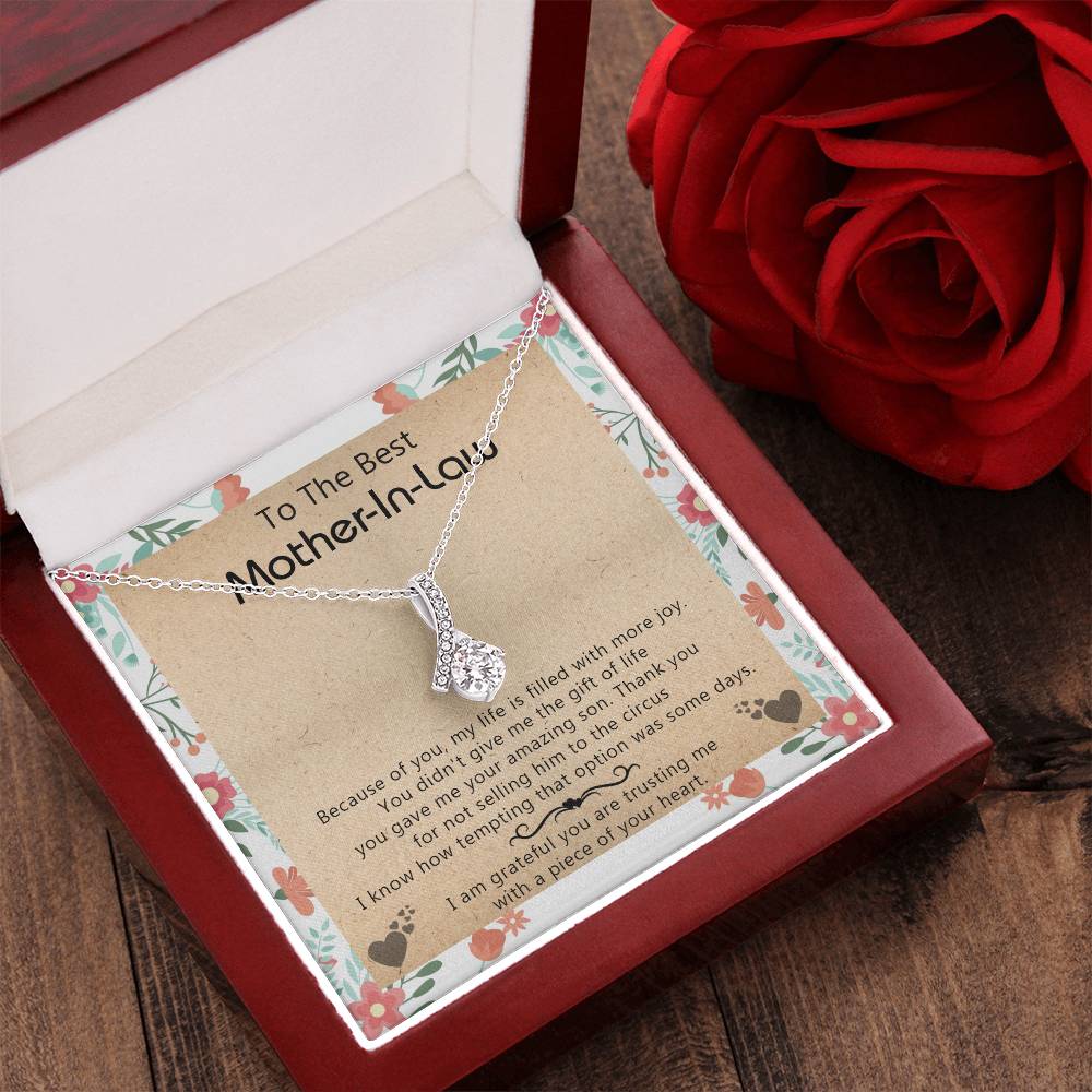 Gift For Mother-In-Law - My Life Is Filled With More Joy New - Alluring Alluring Beauty Necklace