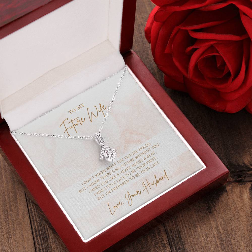 Ribbon Necklace Gift For Future Wife Gift For Her Alluring Beauty Necklace