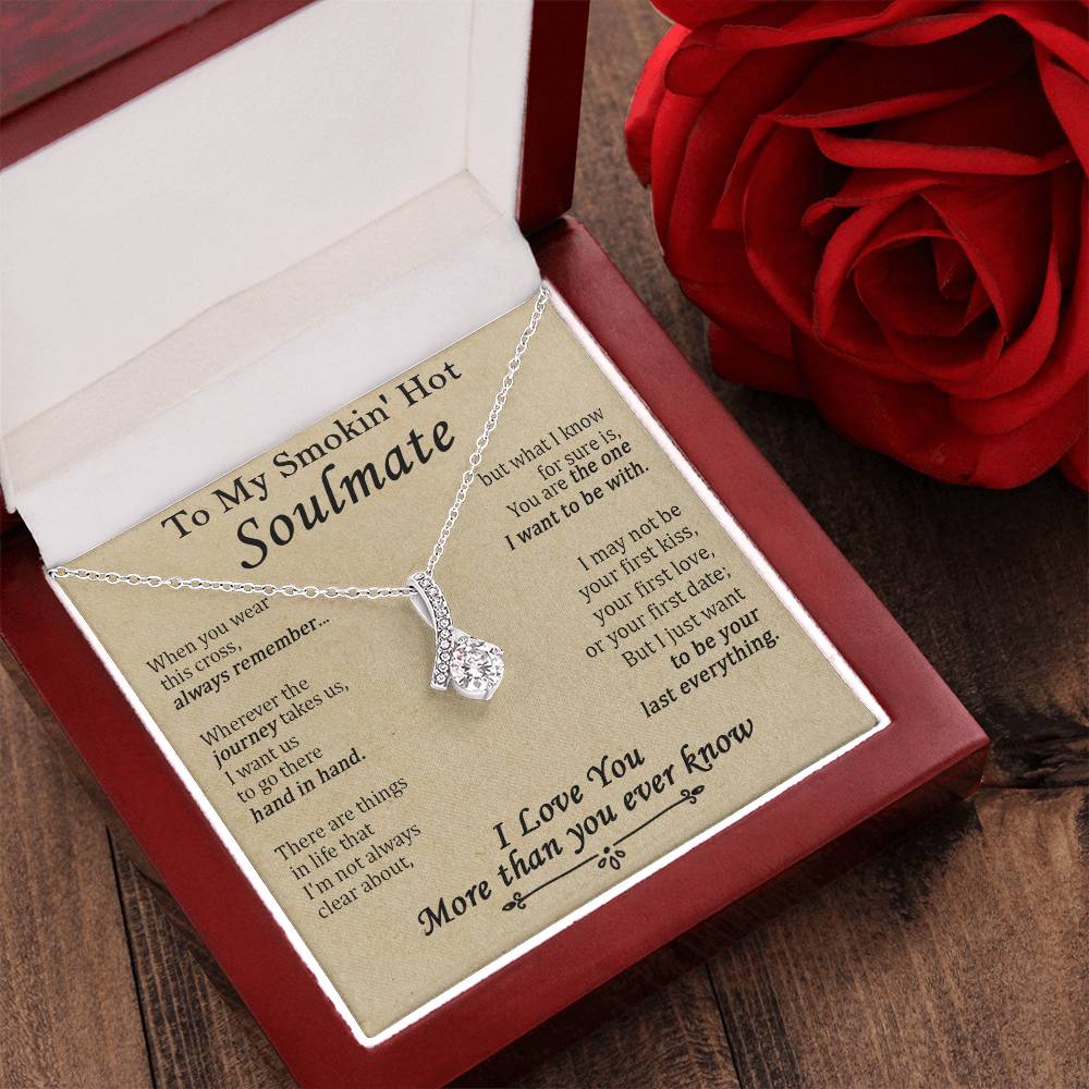 Gift For Your Soulmate - The One I Want To Be With - Love Knot Alluring Beauty Necklace