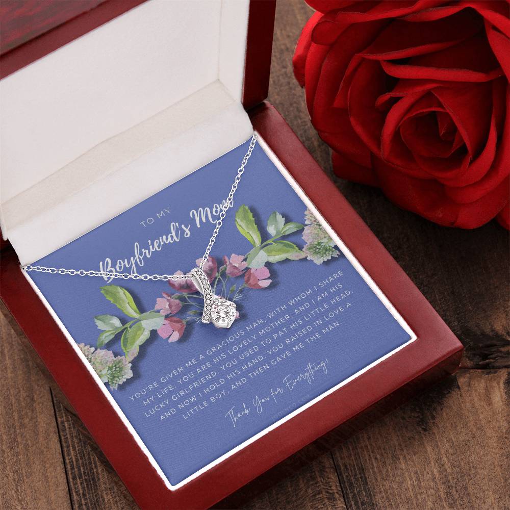 To My Boyfriend’S Mom Necklace Boyfriend’S Mom Gift Mother’S Day Gift Gift From Girlfriend Mother’S Day Gift Birthday Gift Alluring Beauty Necklace