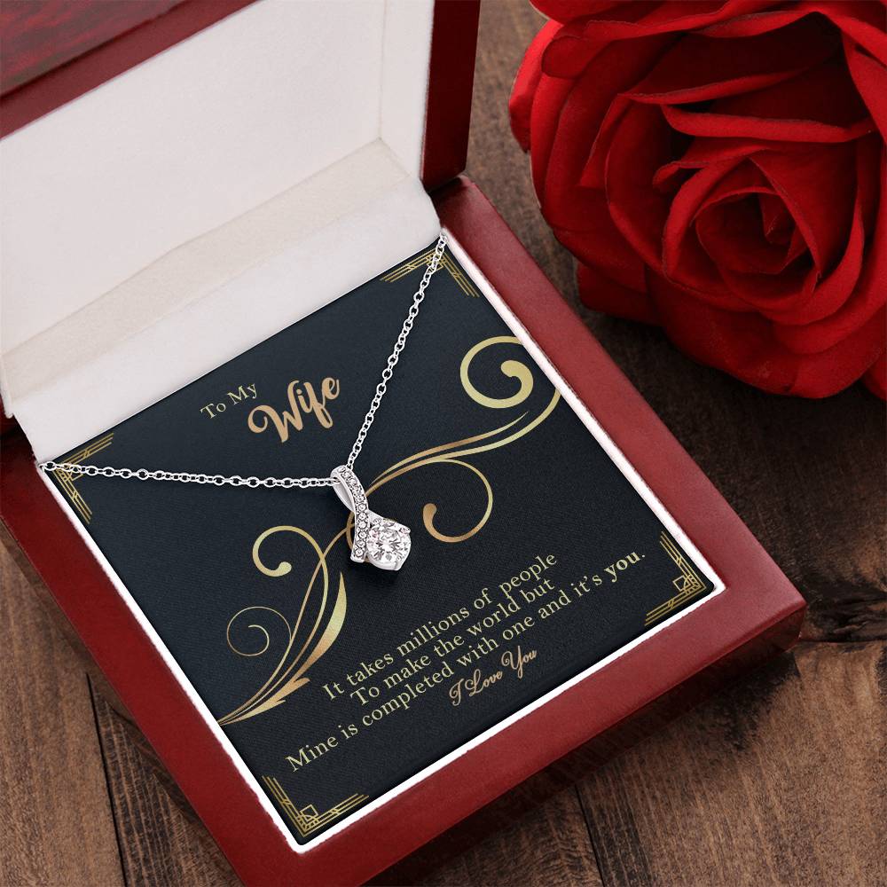 To My Wife - It's You - Necklace Alluring Beauty Necklace