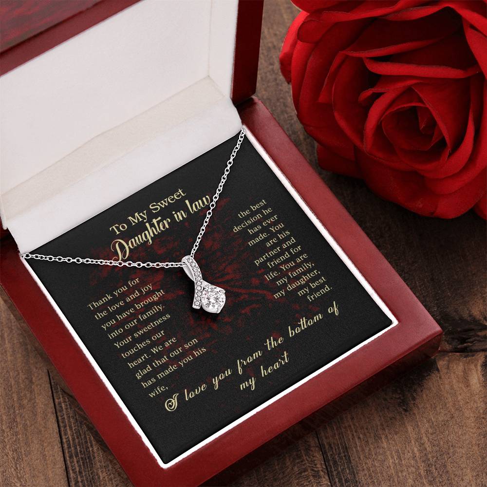Alluring Beauty Necklace - For Daughter In Law Alluring Beauty Necklace